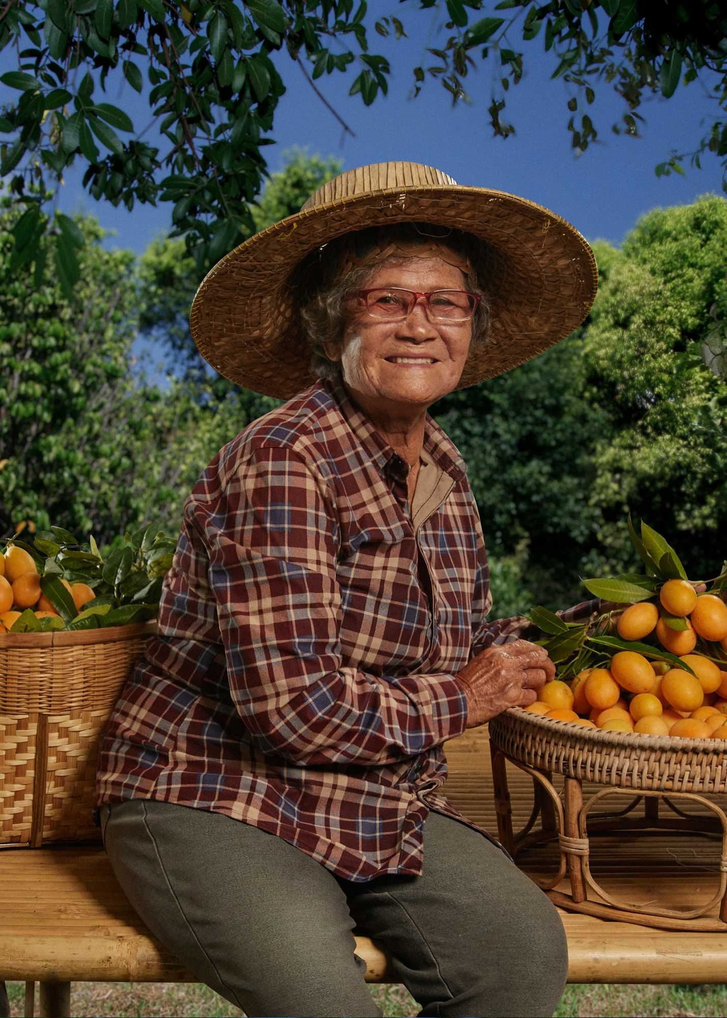 แม่จำลอง — คุณยายกับมะยงชิดจากสวน